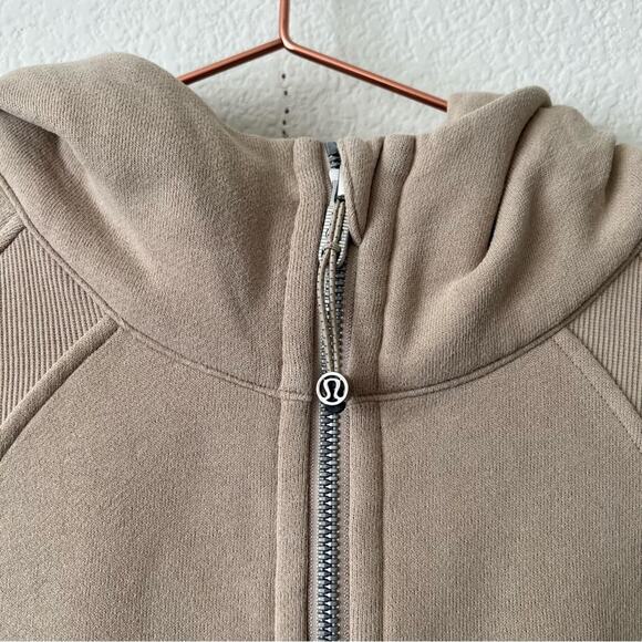 Lululemon Scuba Oversized 1/2 Half Zip Hoodie hooded sweatshirt Trench Tan - Picture 9 of 10